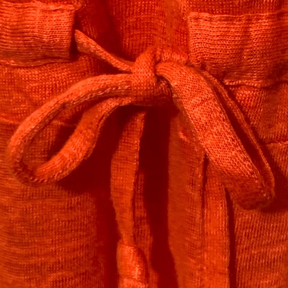 Firth‎ 100%  linen t shirt dress Hi Low Hem Drawstring waist sz L - Picture 8 of 9